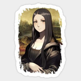 Mona Lisa - Anime Shirt Sticker